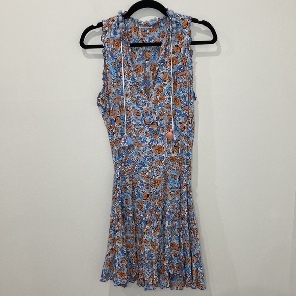 Poupette St Barth Clara Ruffled Mini Dress - Picture 3 of 9